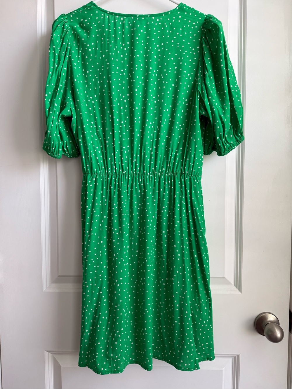 a new day Green Polka Dot Wrap Mini Dress - Picture 2 of 3